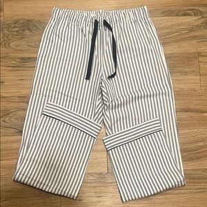 NWT: Petite Plume Women’s Pajama Pants, Navy French Ticking